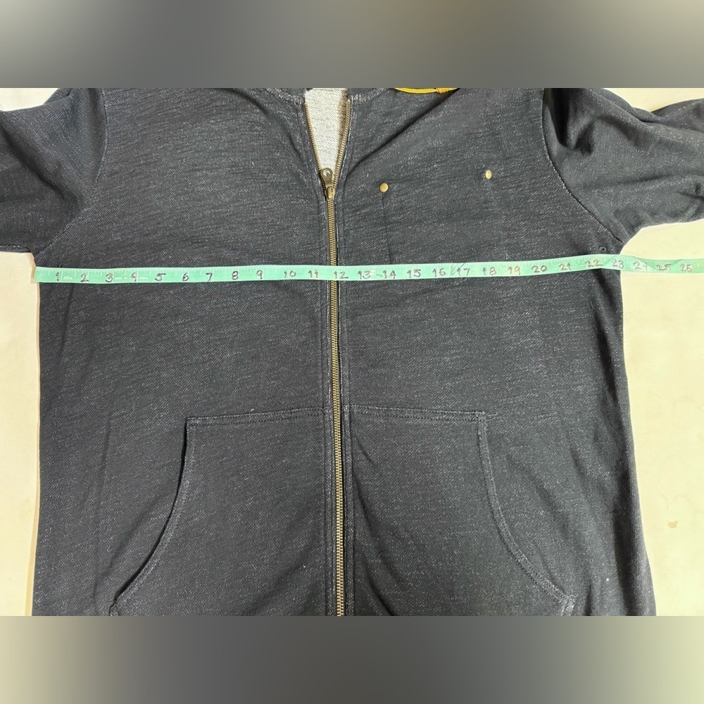 NIXON Men's black heather full zip hoodie size M - Picture 14 of 15
